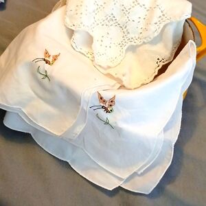 Linens hankies 3 pieces